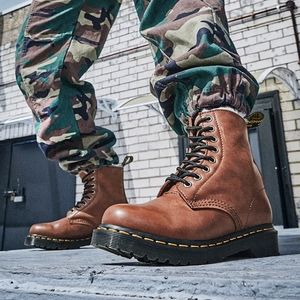 Doc Martens Serena Brown Faux Fur Lined Boots, 8 Women